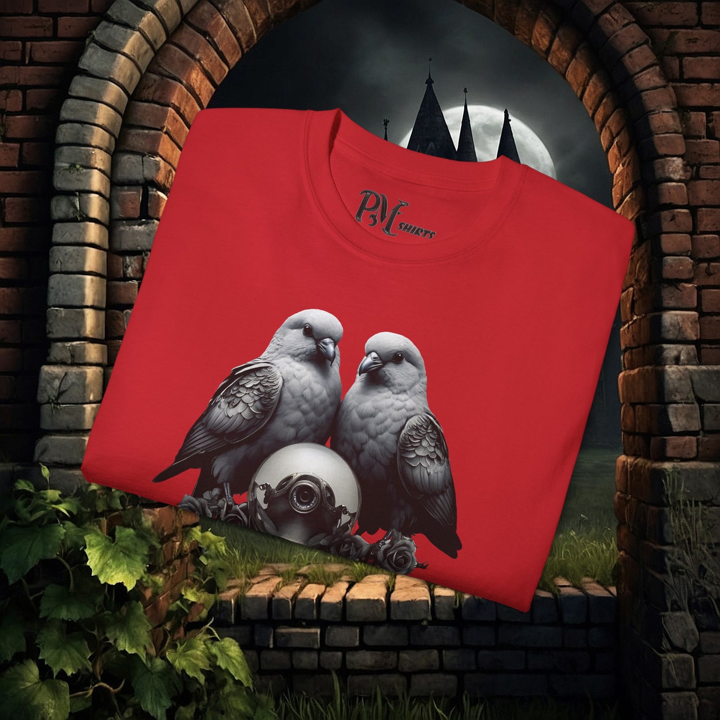 Two Birds with Orb (Gildan 2000)