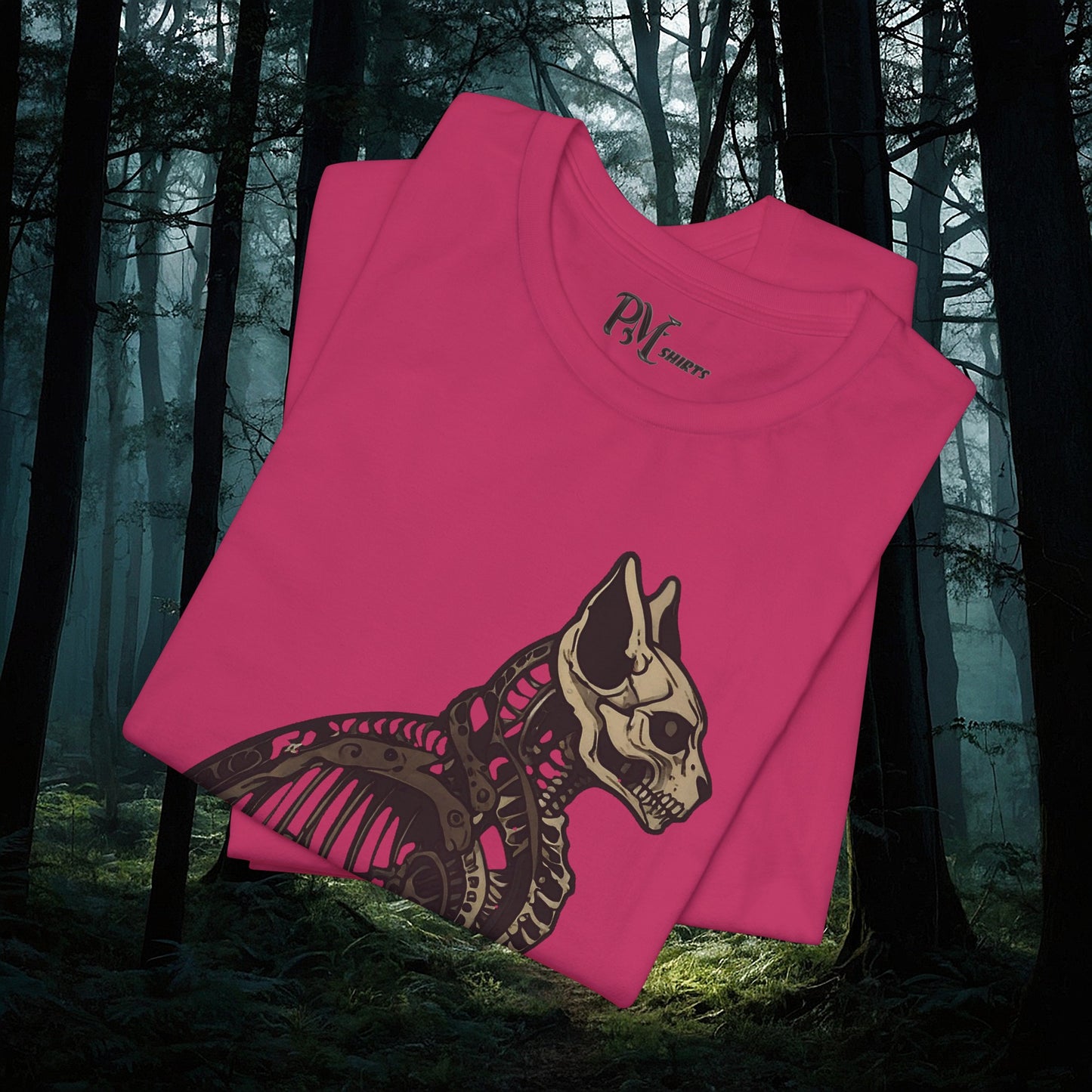 Bone Cat Tee (Bella Canvas 3001)