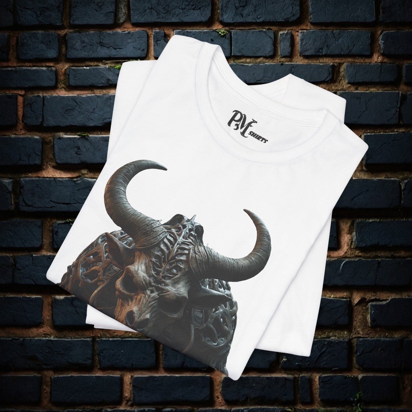 Bone Minotaur Stance Tee (Bella Canvas 3001)