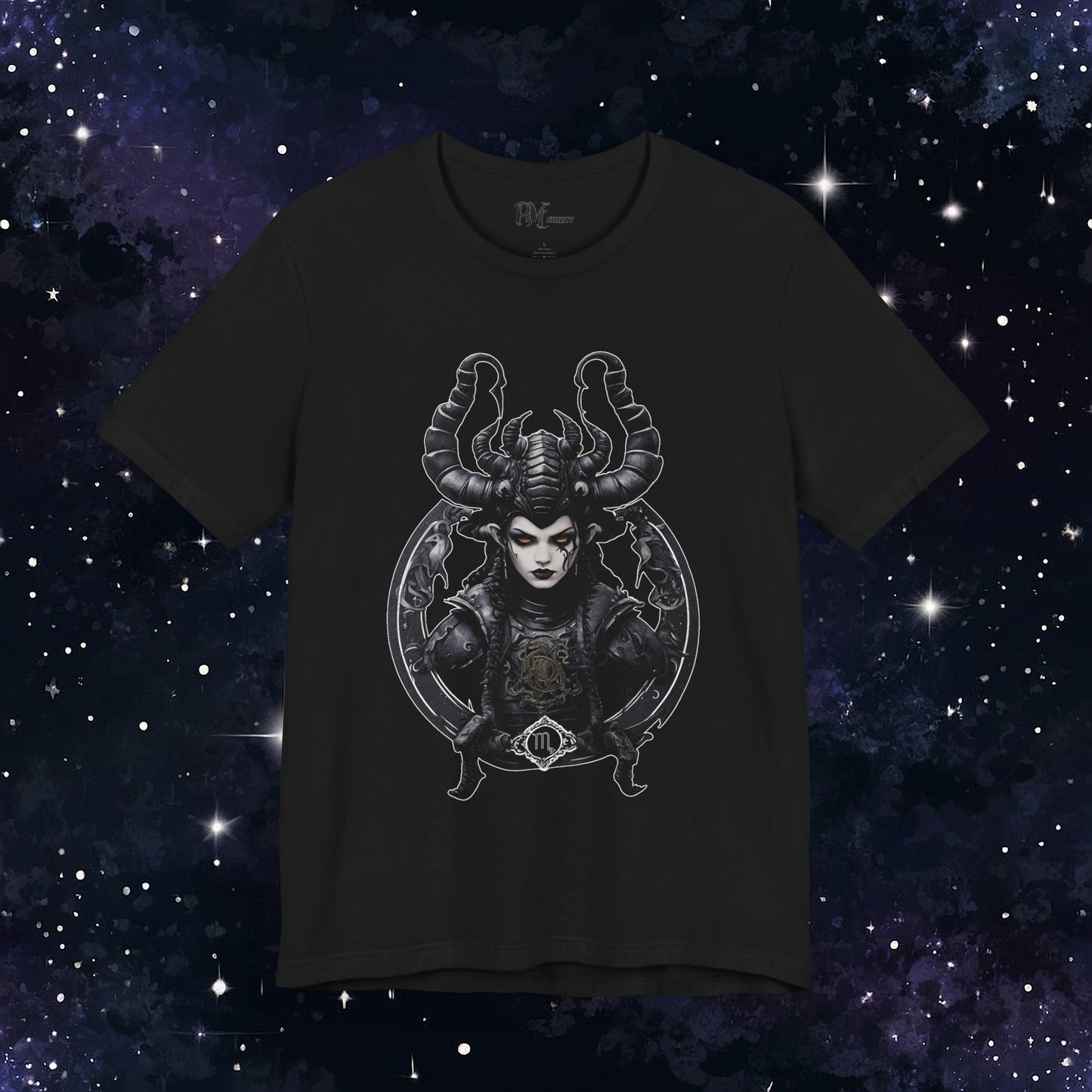 Gothic Scorpio Zodiac T-Shirt: Dark Style for the Mysterious Scorpio (Bella Canvas 3001)