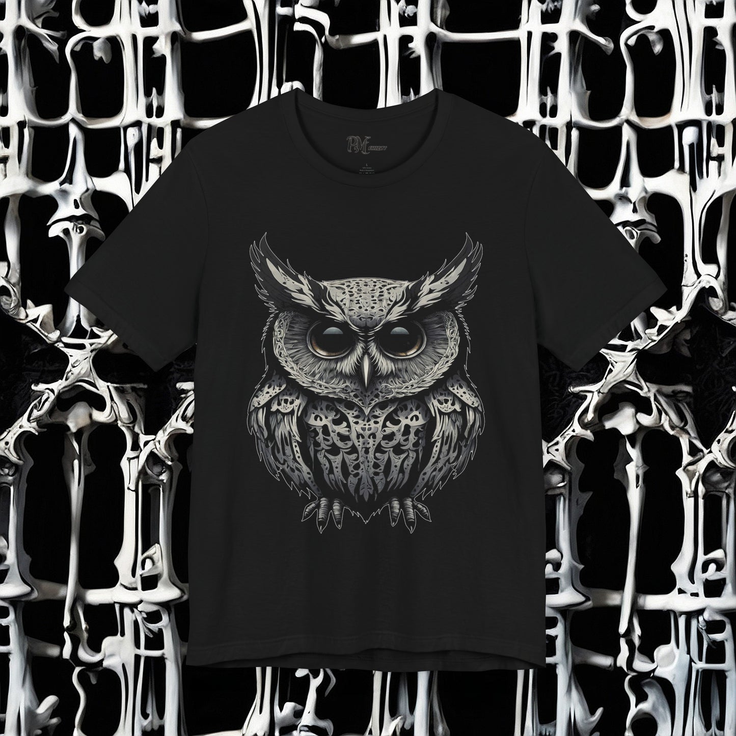 Bone Armor Owl Tee (Bella Canvas 3001)