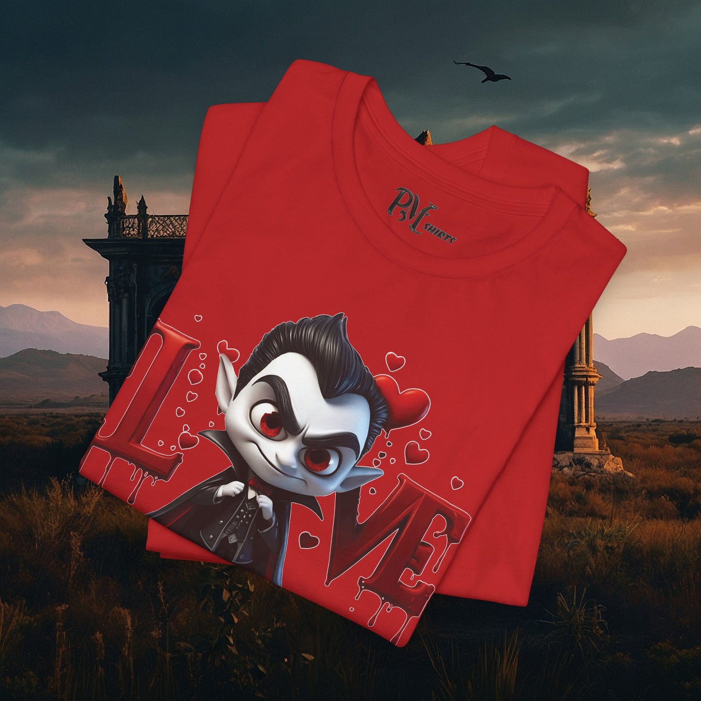 Vampire Bleeding Love Tee (Bella Canvas 3001)