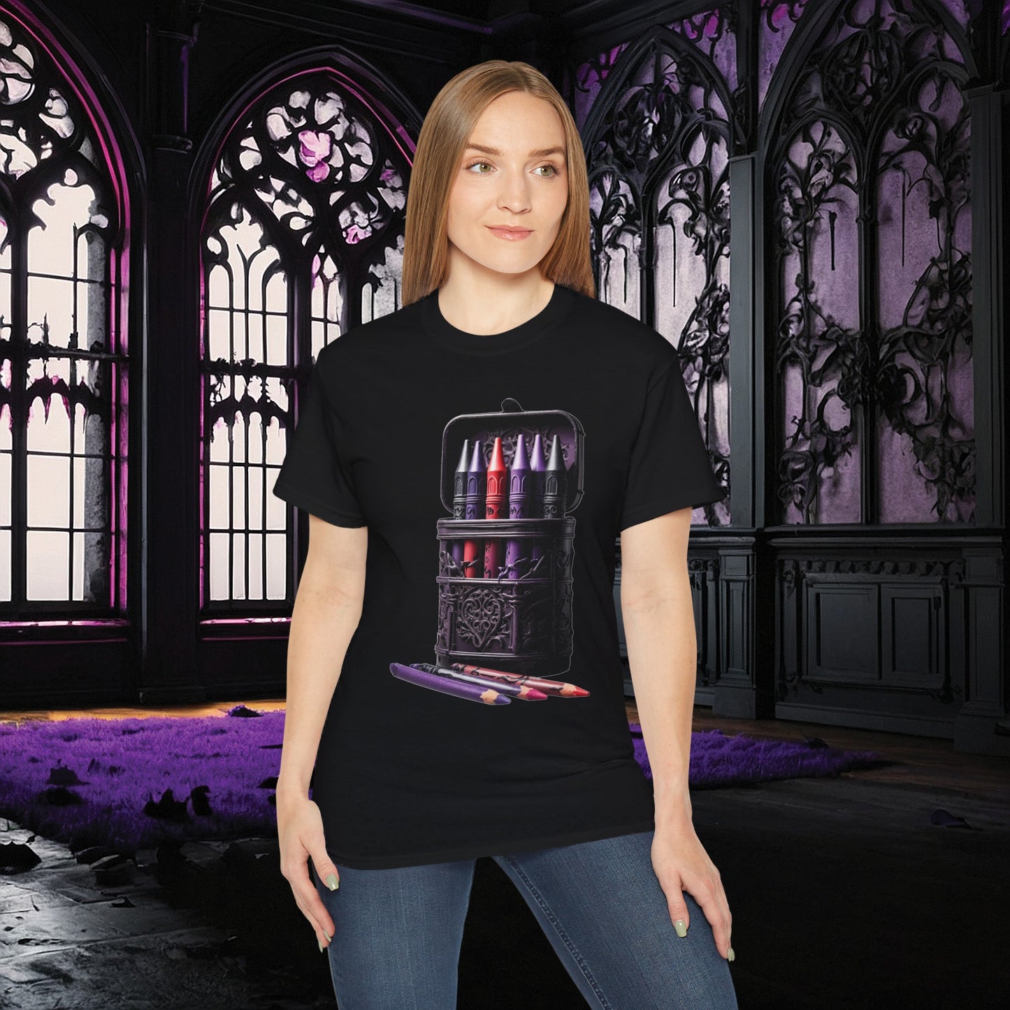 Goth Coloring Tee (Gildan 2000)