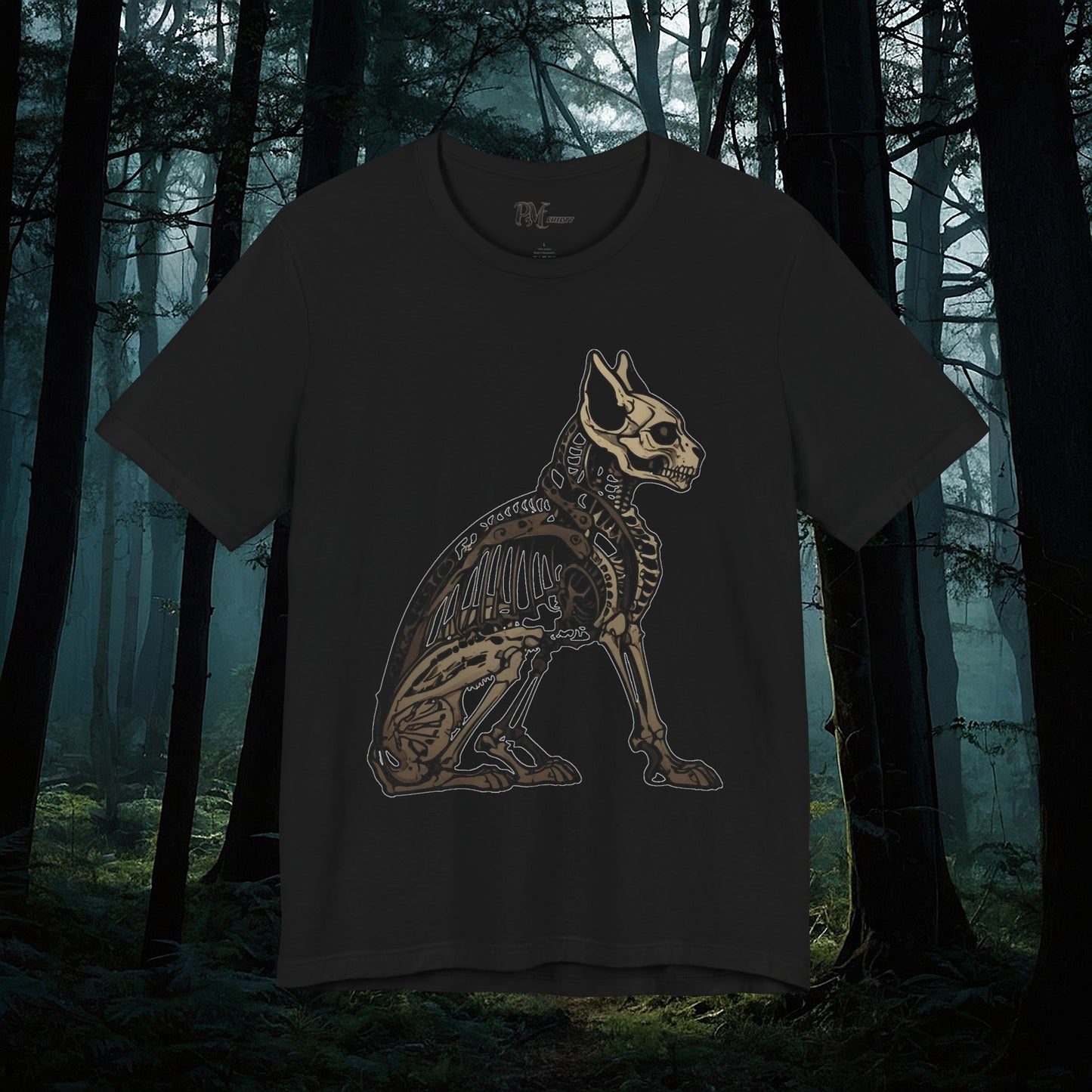 Bone Cat Tee (Bella Canvas 3001)
