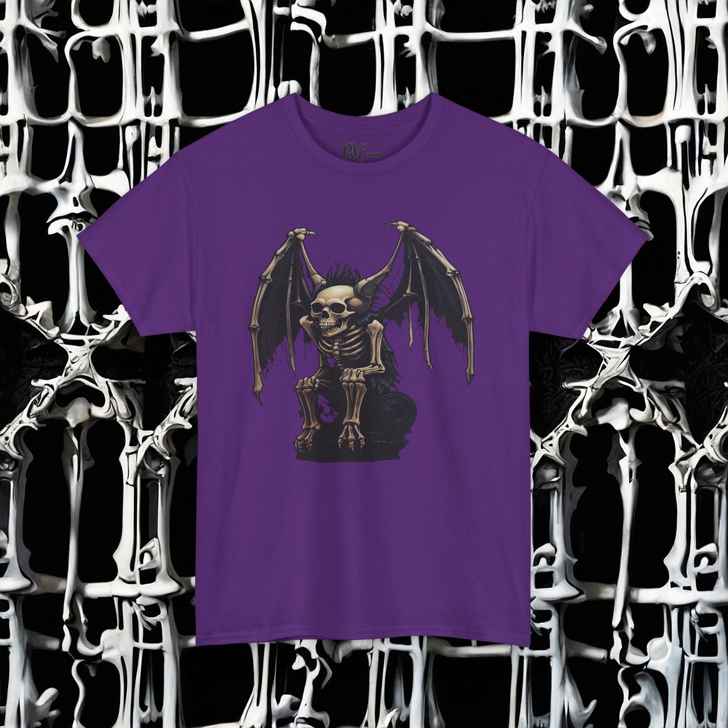 Winged Gargoyle Skeleton Tee