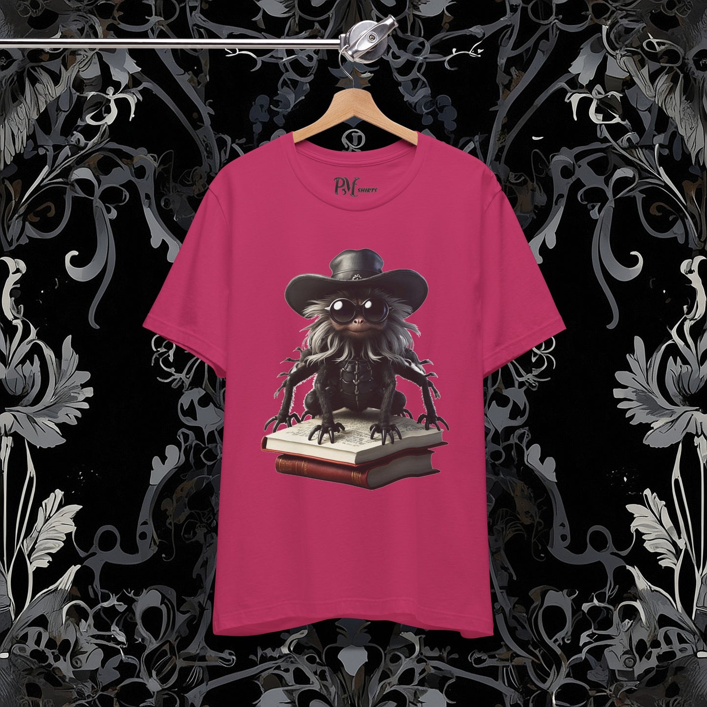 Goth Reading Spider T-Shirt | Dark Fantasy Tee (Bella Canvas 3001)