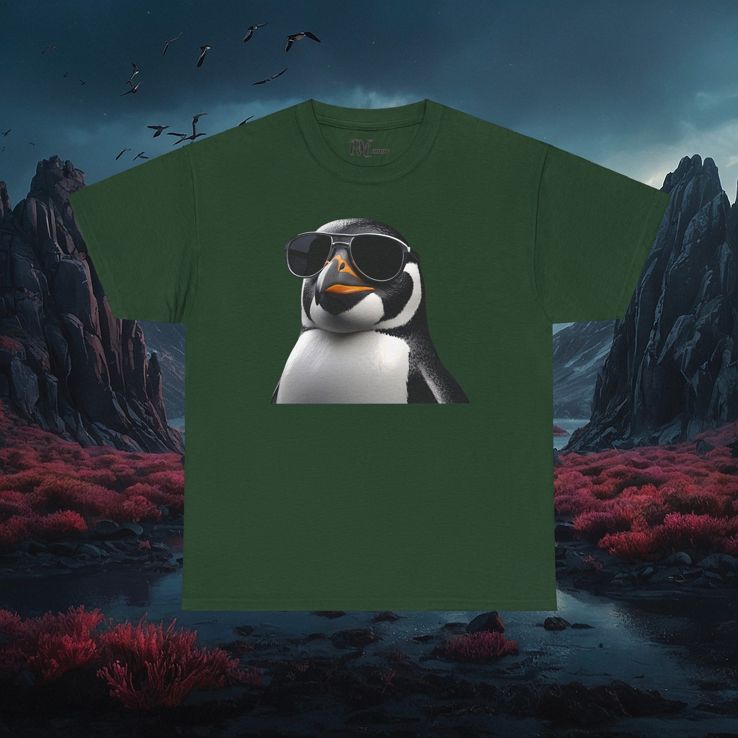 Gothic Penguin T-Shirt: Dark Style Tee