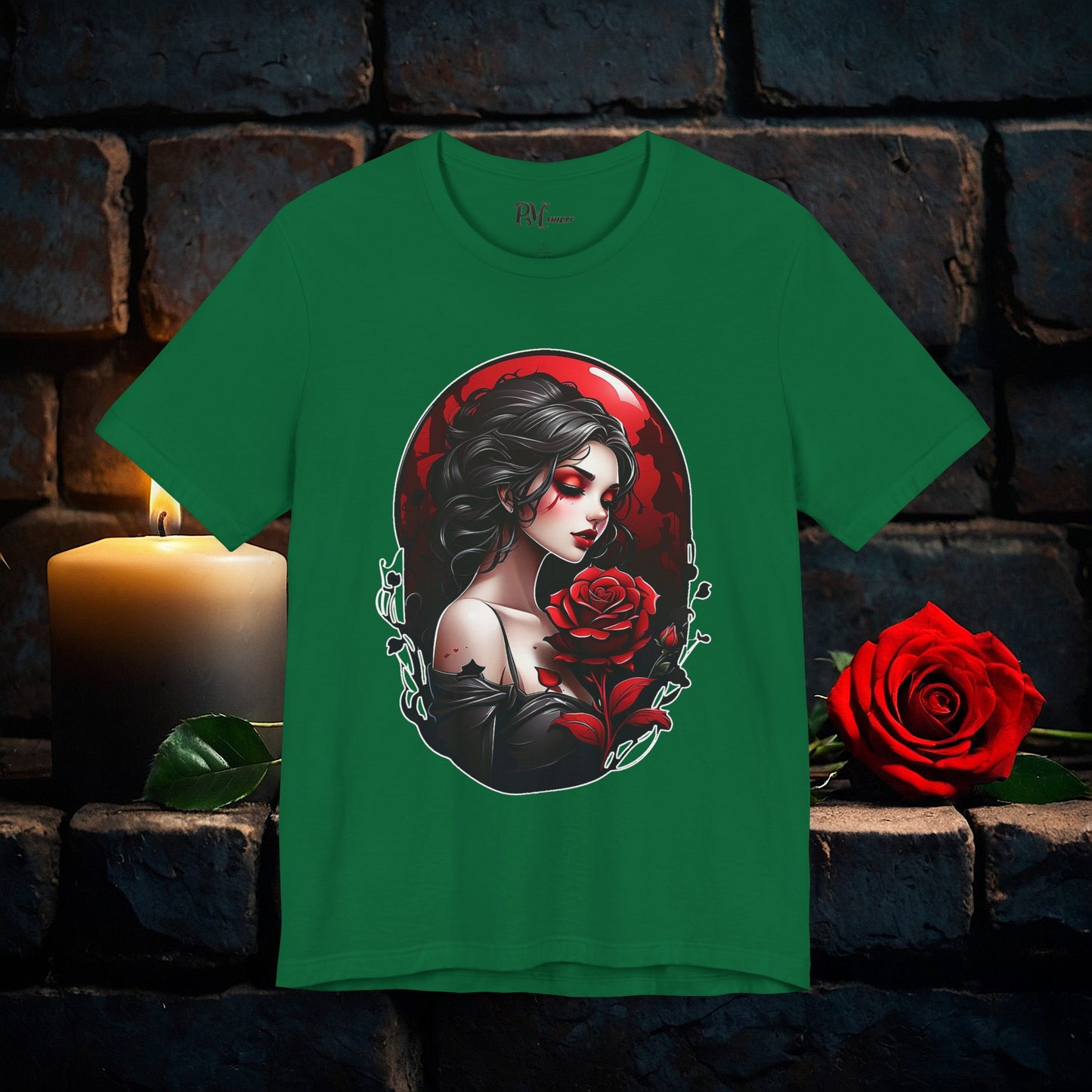 Held Rose Dark Romance Tee (Bella Canvas 3001)
