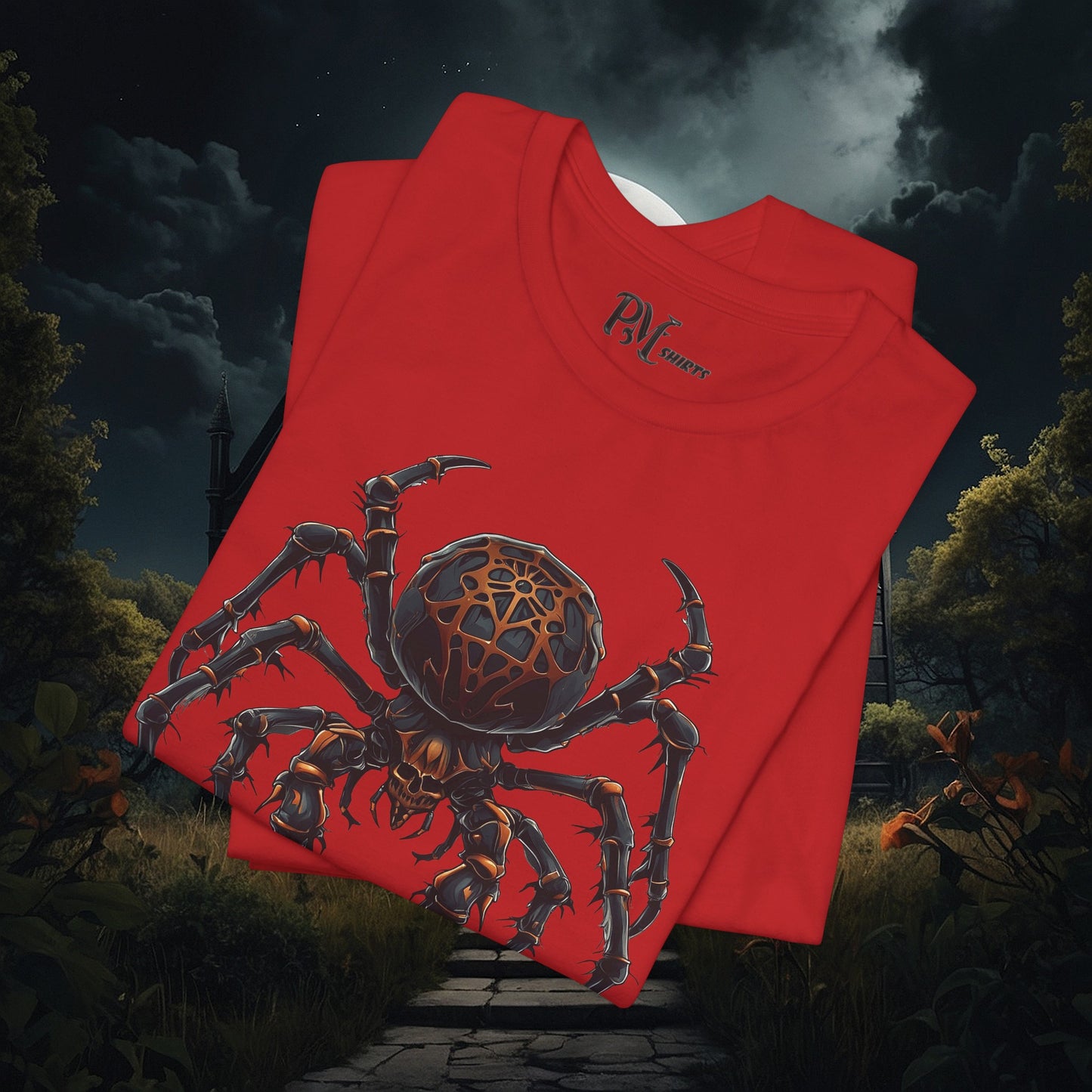 Skull Spider Tee (Bella Canvas 3001)
