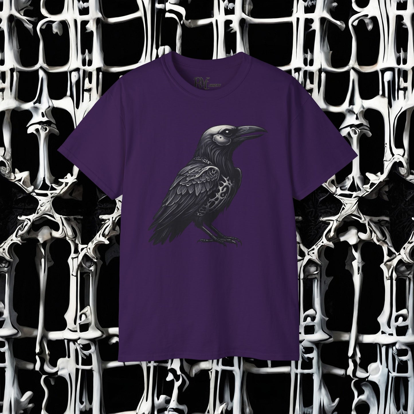 Bone Armor Raven Tee (Gildan 2000)