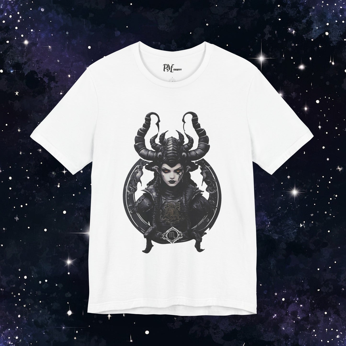 Gothic Scorpio Zodiac T-Shirt: Dark Style for the Mysterious Scorpio (Bella Canvas 3001)