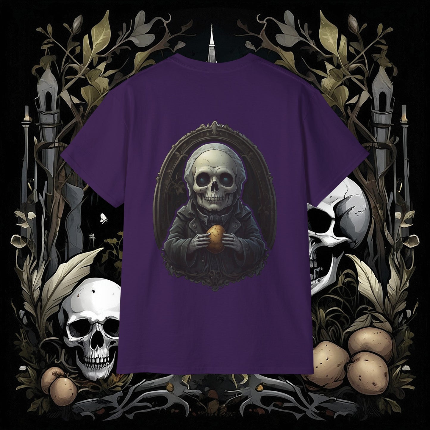 Front and Back Death's Potato Tee (Gildan 2000)