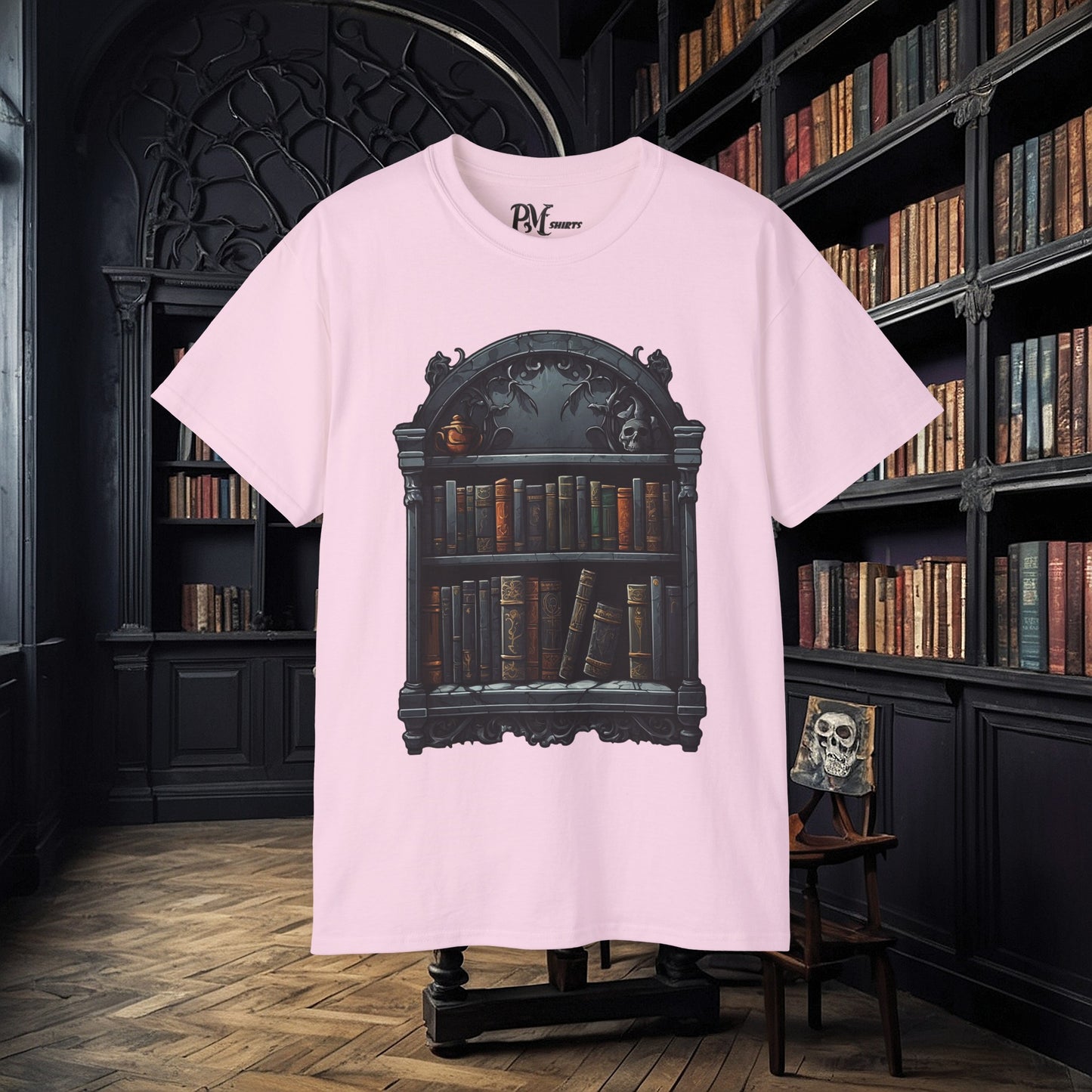 Wall Bookshelf Tee (Gildan 2000)