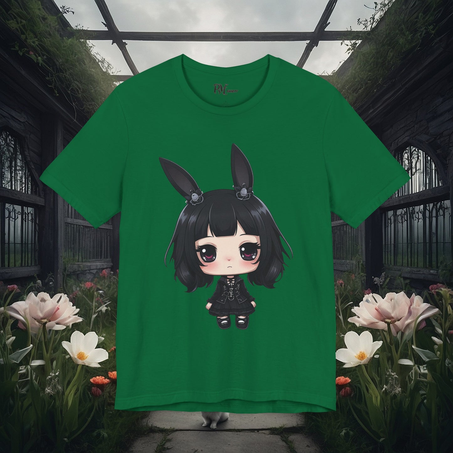 Anime Bunny Ears Tee (Bella Canvas 3001)