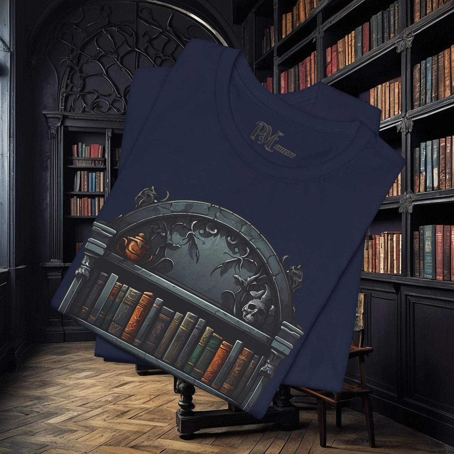 Wall Bookshelf Tee (Bella Canvas 3001)
