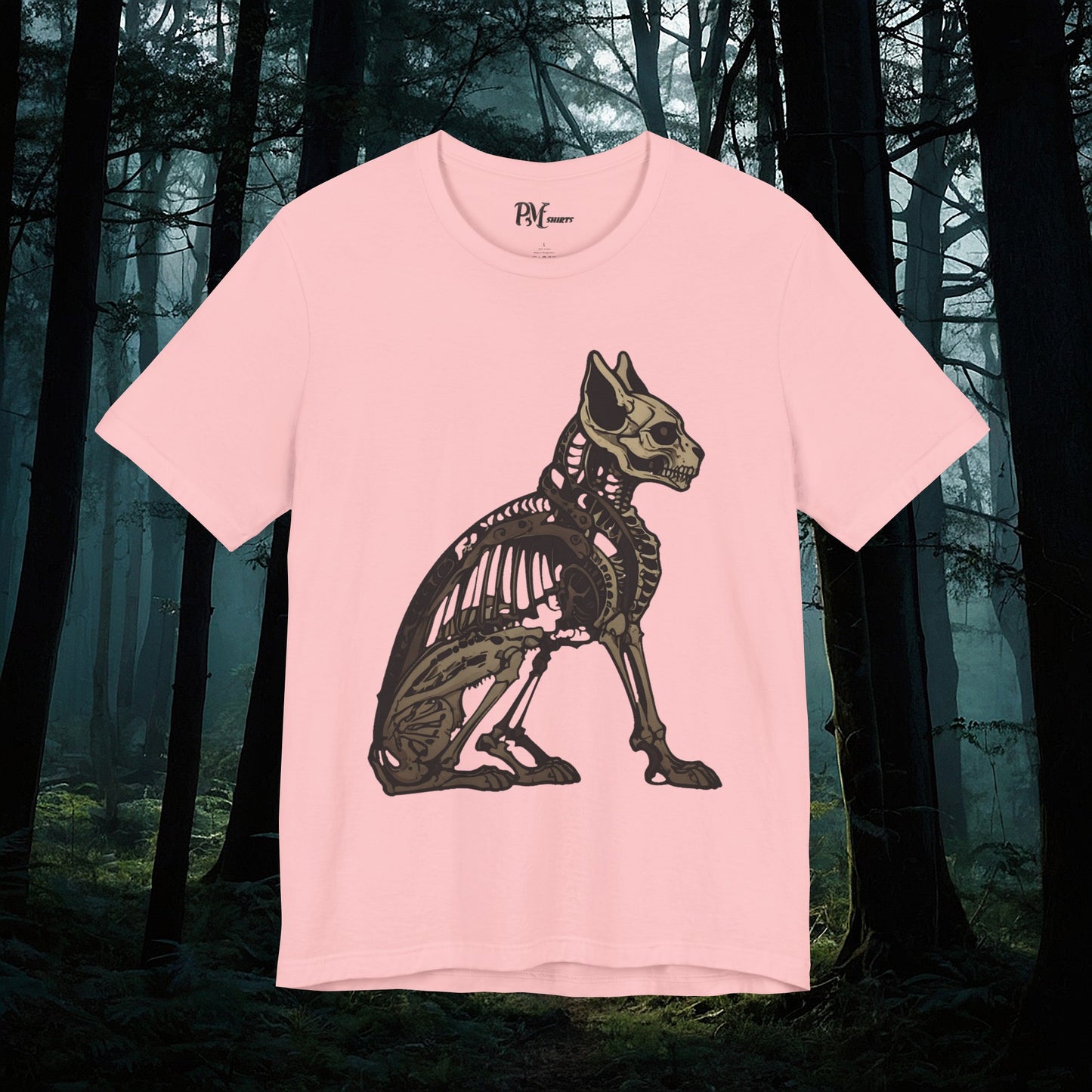 Bone Cat Tee (Bella Canvas 3001)