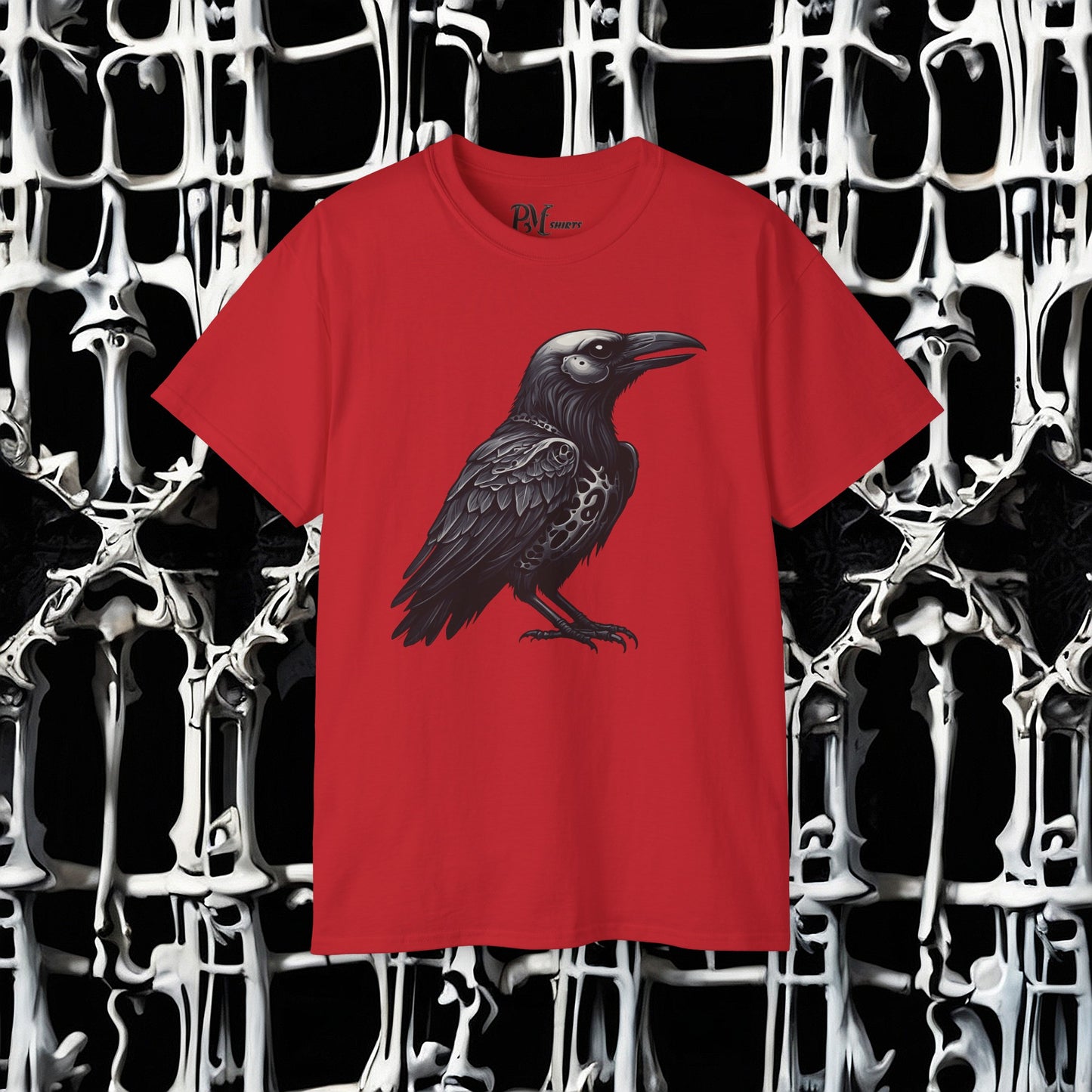 Bone Armor Raven Tee (Gildan 2000)