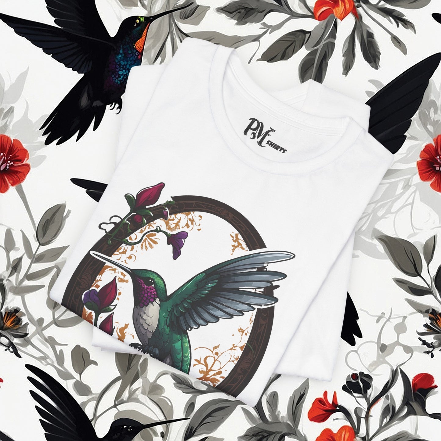 Hummingbird Feeding Tee (Bella Canvas 3001)