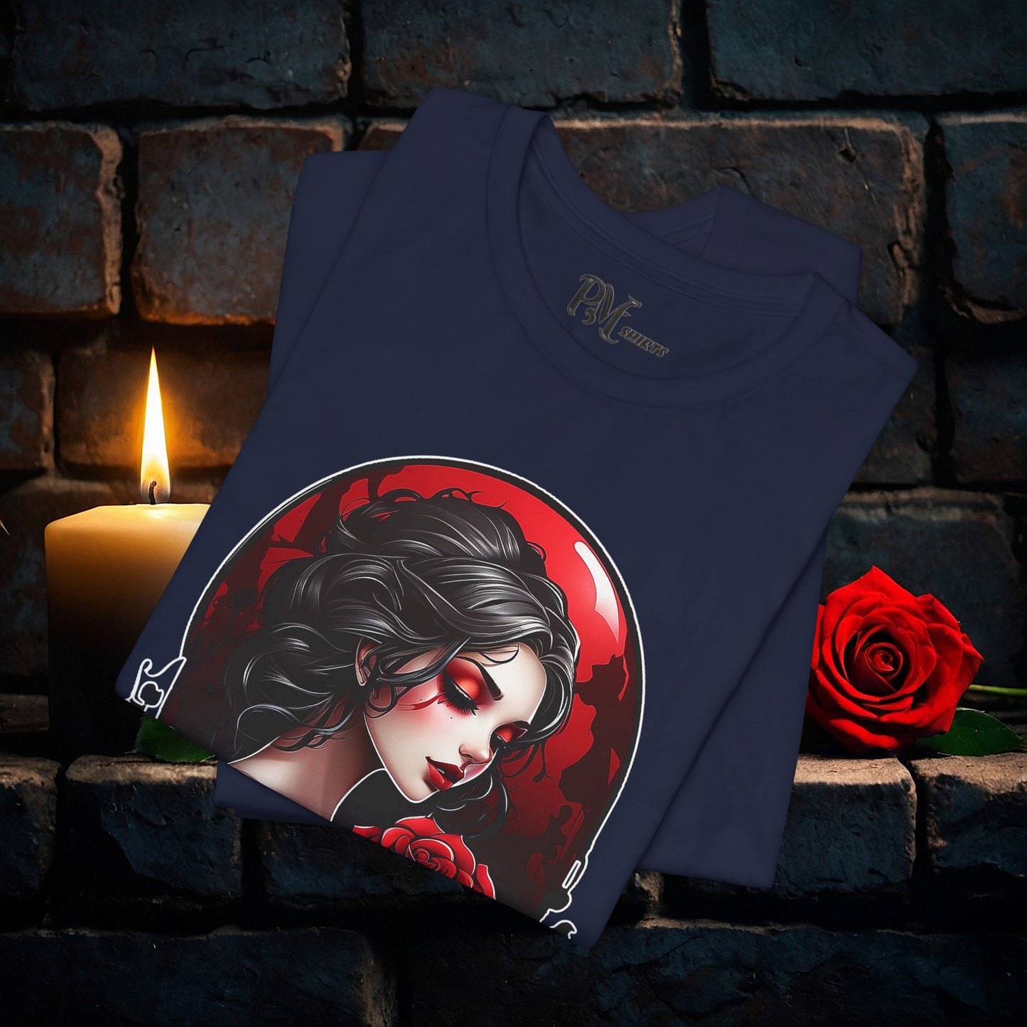 Held Rose Dark Romance Tee (Bella Canvas 3001)