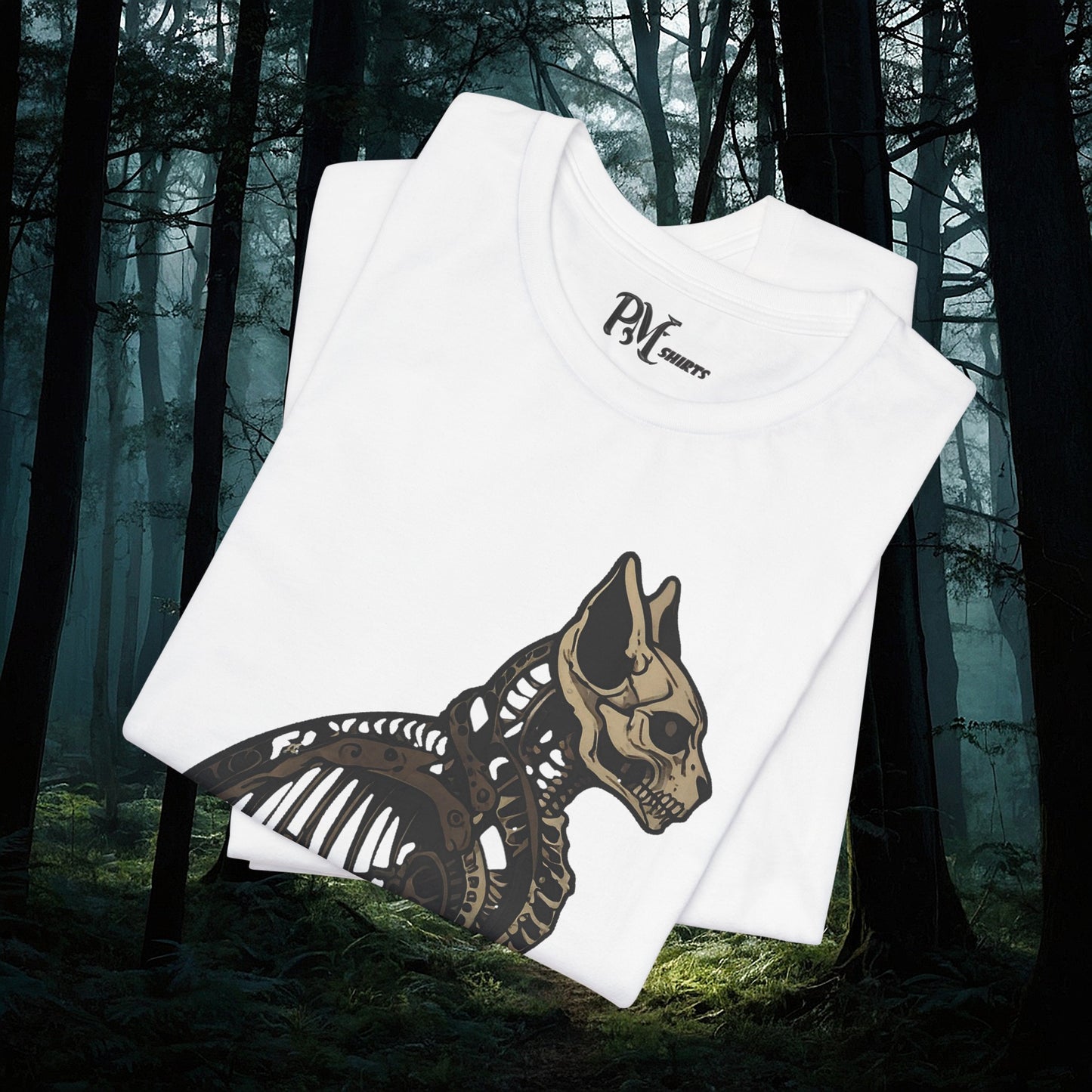 Bone Cat Tee (Bella Canvas 3001)