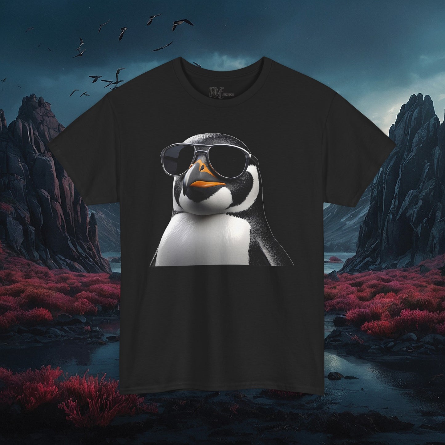 Gothic Penguin T-Shirt: Dark Style Tee