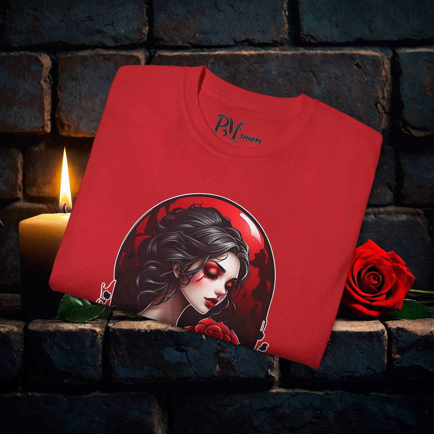 Held Rose Dark Romance Tee (Gildan 2000)