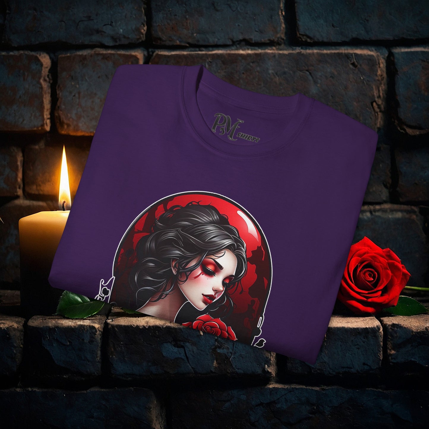Held Rose Dark Romance Tee (Gildan 2000)