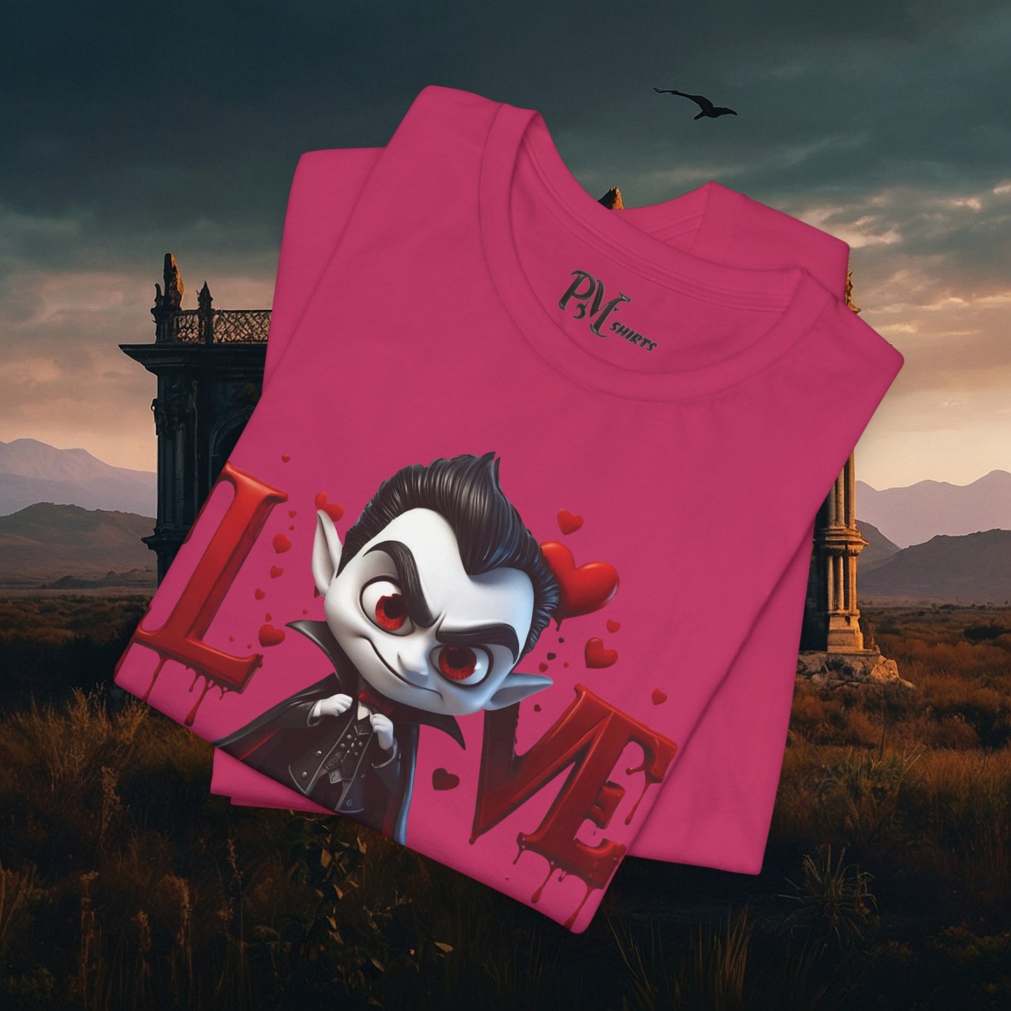 Vampire Bleeding Love Tee (Bella Canvas 3001)