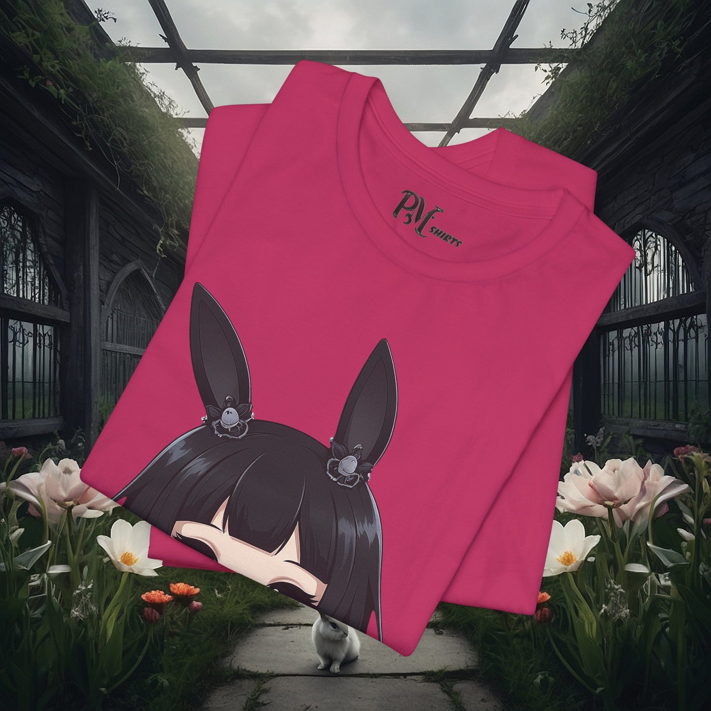 Anime Bunny Ears Tee (Bella Canvas 3001)