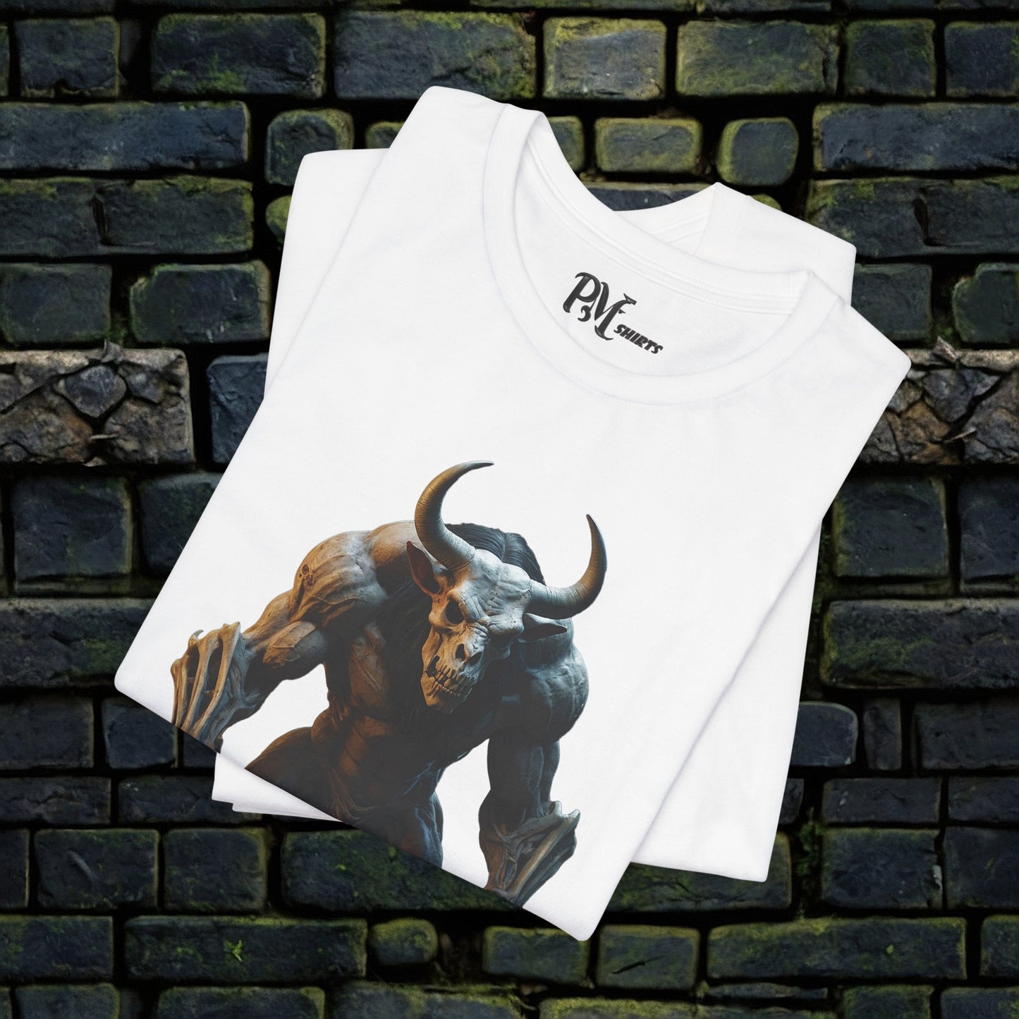 Bone Minotaur Tee (Bella Canvas 3001)