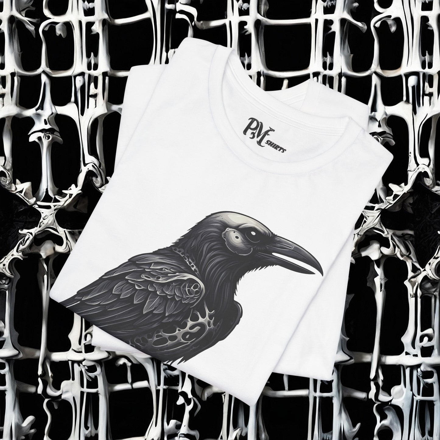 Bone Armor Raven Tee (Bella Canvas 3001)
