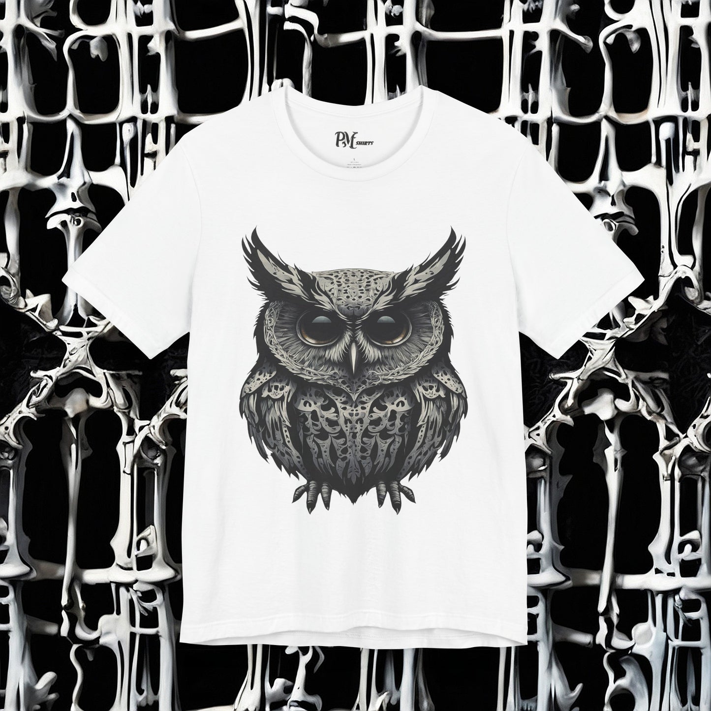 Bone Armor Owl Tee (Bella Canvas 3001)