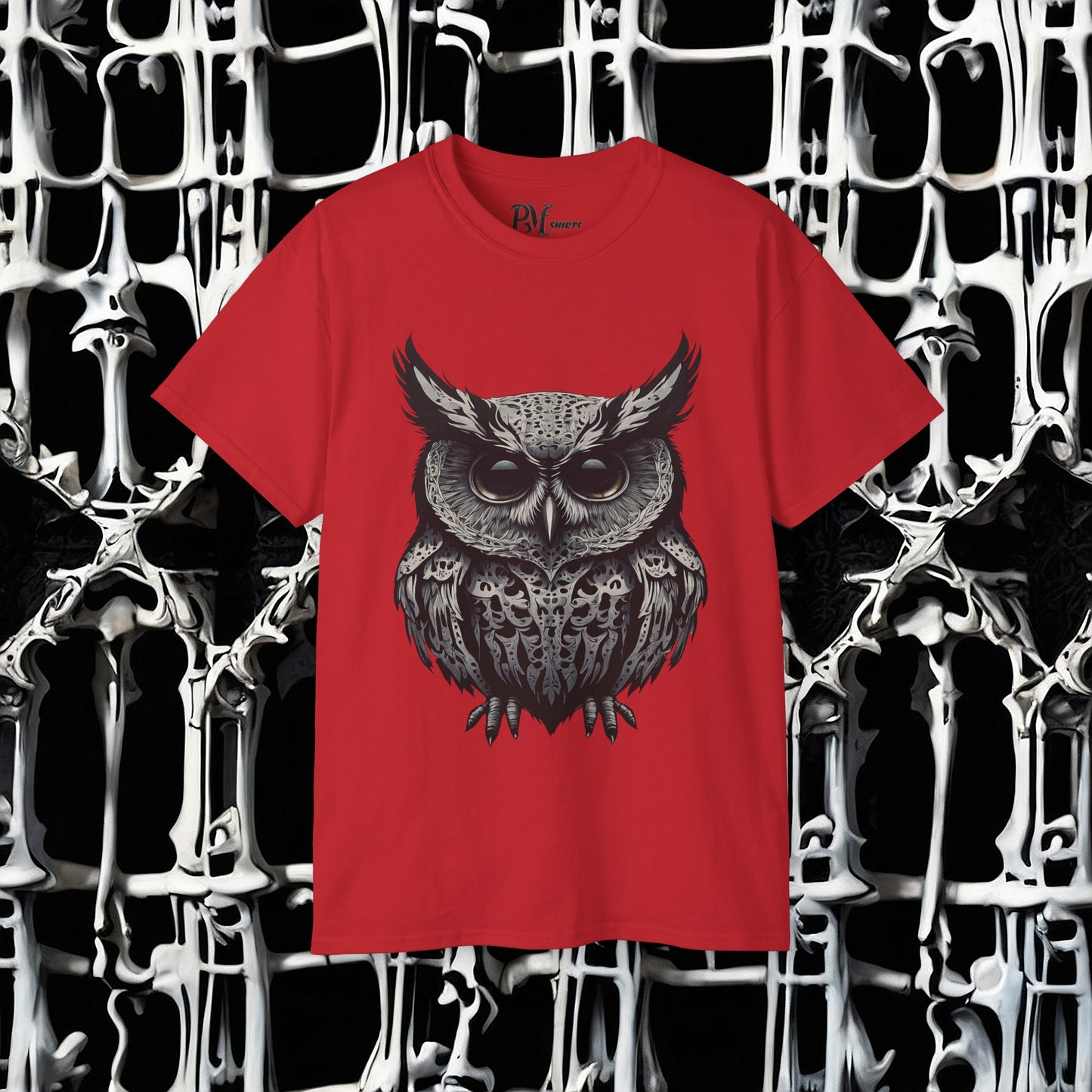 Bone Armor Owl Tee (Gildan 2000)