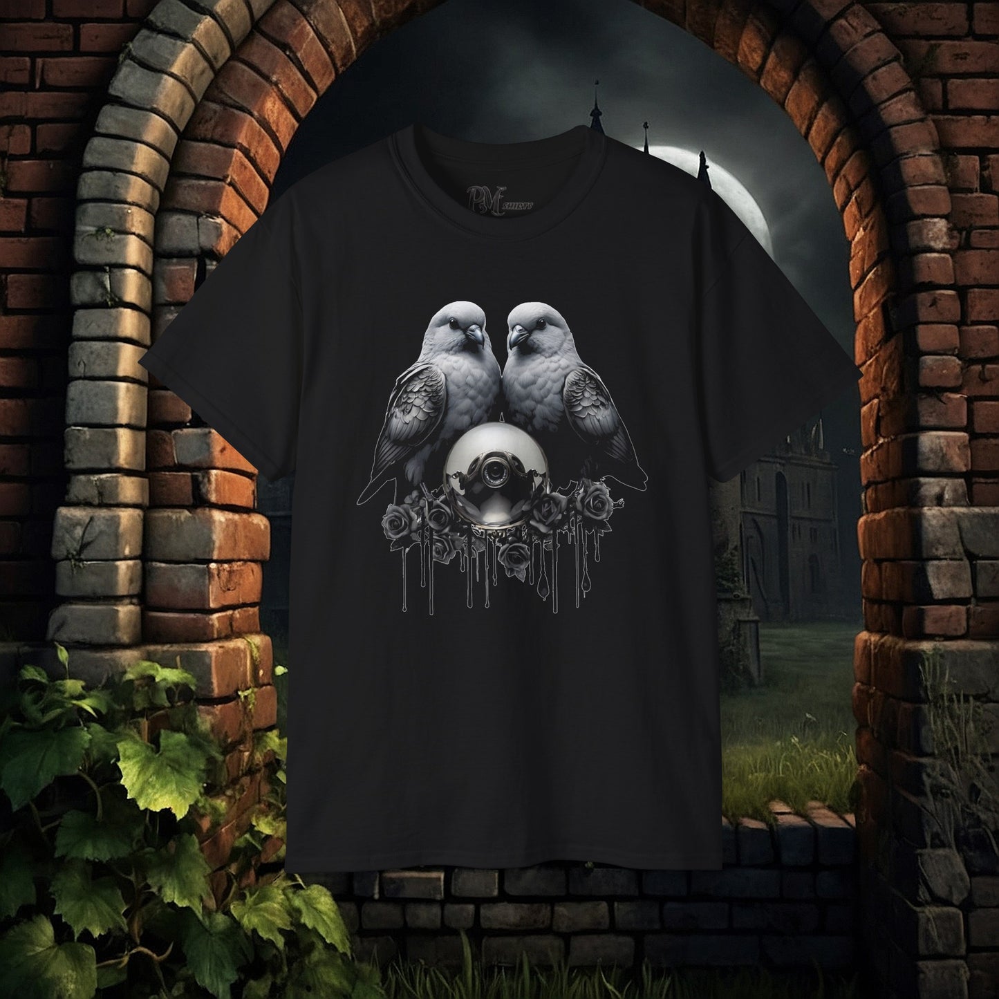 Two Birds with Orb (Gildan 2000)