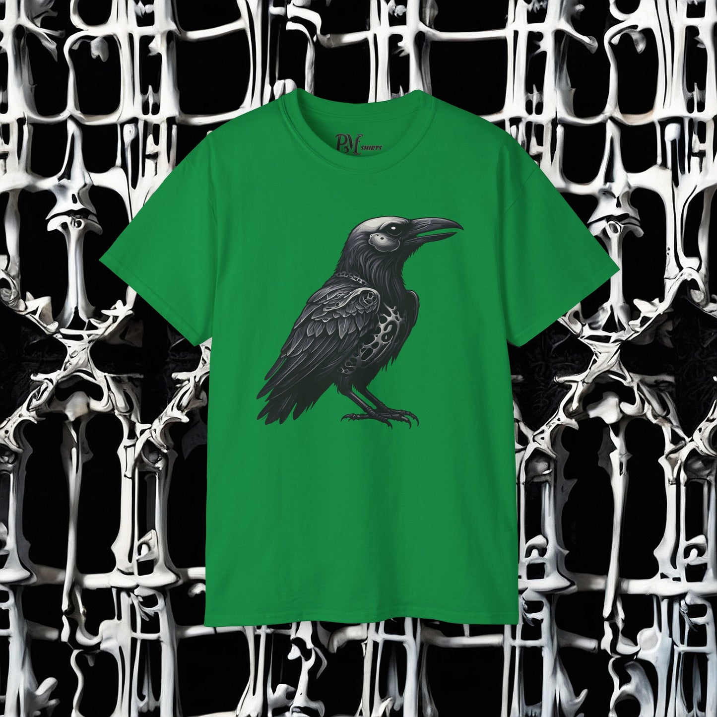 Bone Armor Raven Tee (Gildan 2000)