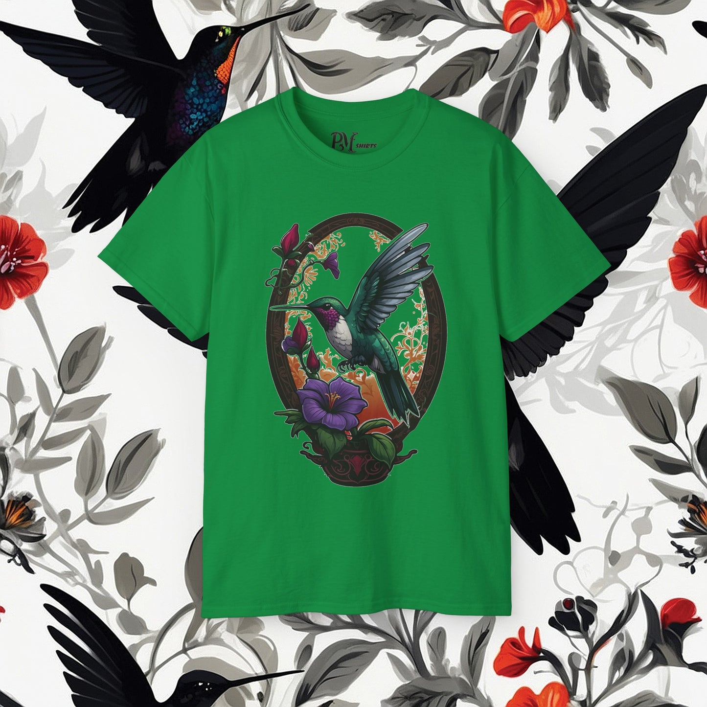 Hummingbird Feeding Tee (Gildan 2000)