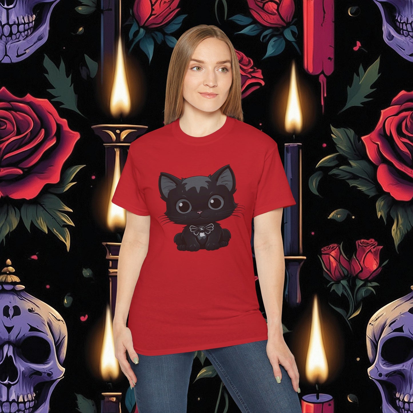 Darkly Adorable Cat (Gildan 2000)
