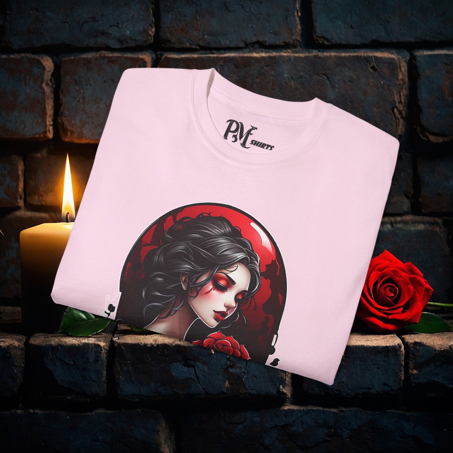Held Rose Dark Romance Tee (Gildan 2000)