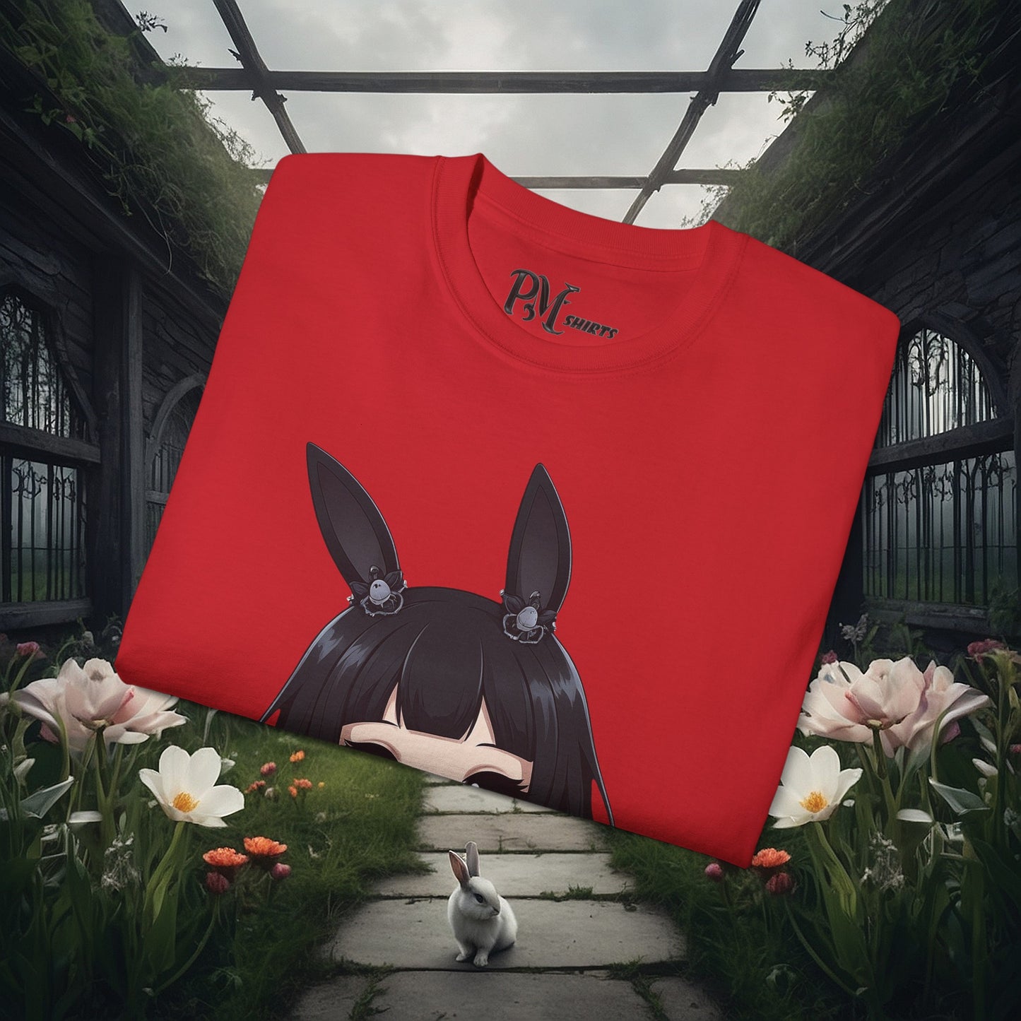 Anime Bunny Ears Tee (Gildan 2000)