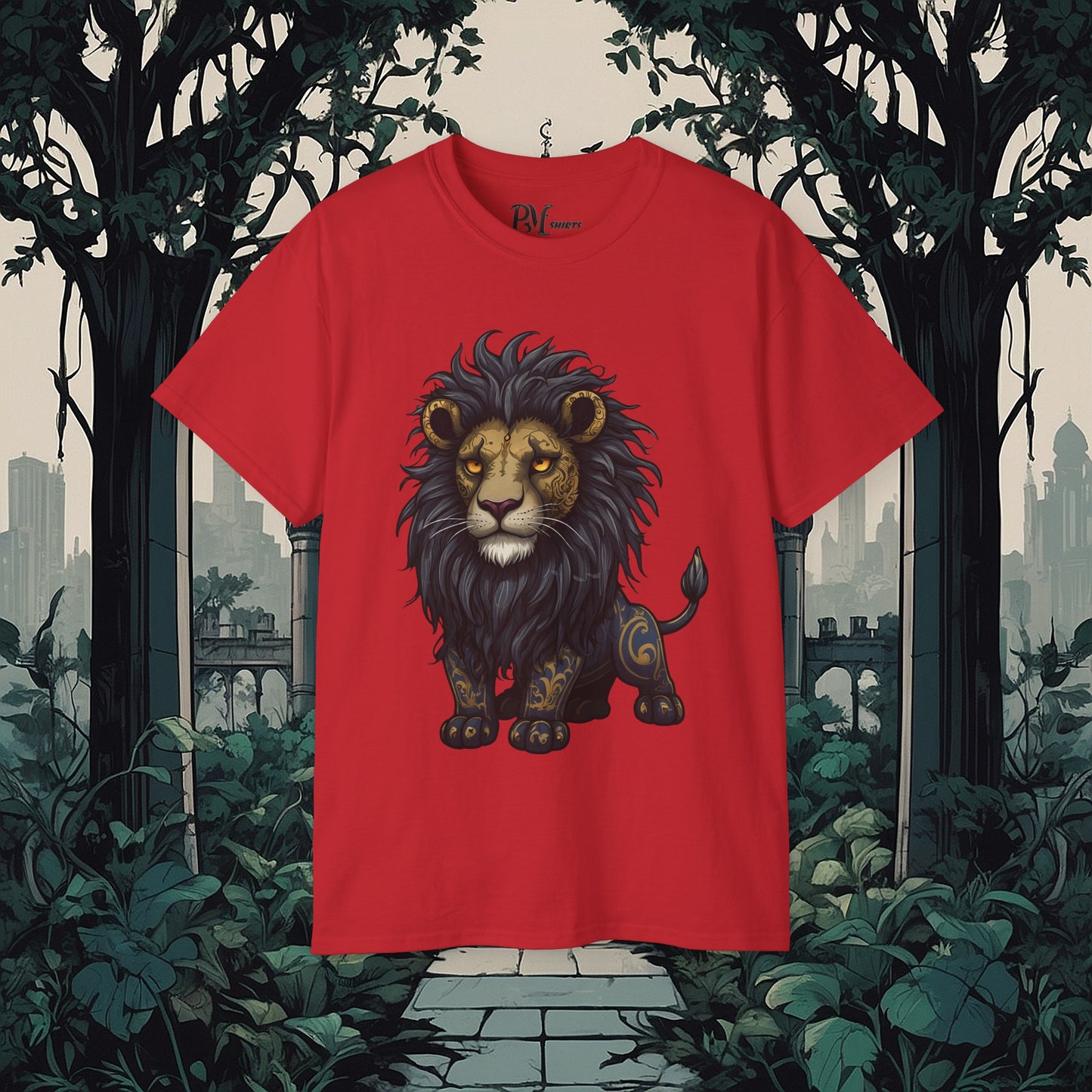Lion Tribal Tee (Gildan 2000)