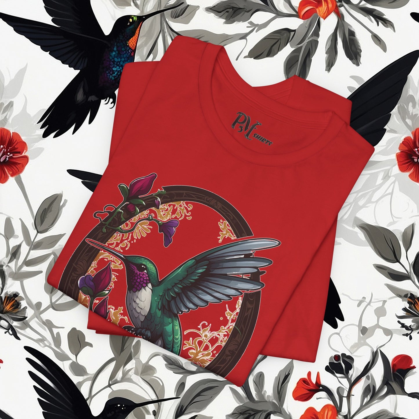 Hummingbird Feeding Tee (Bella Canvas 3001)
