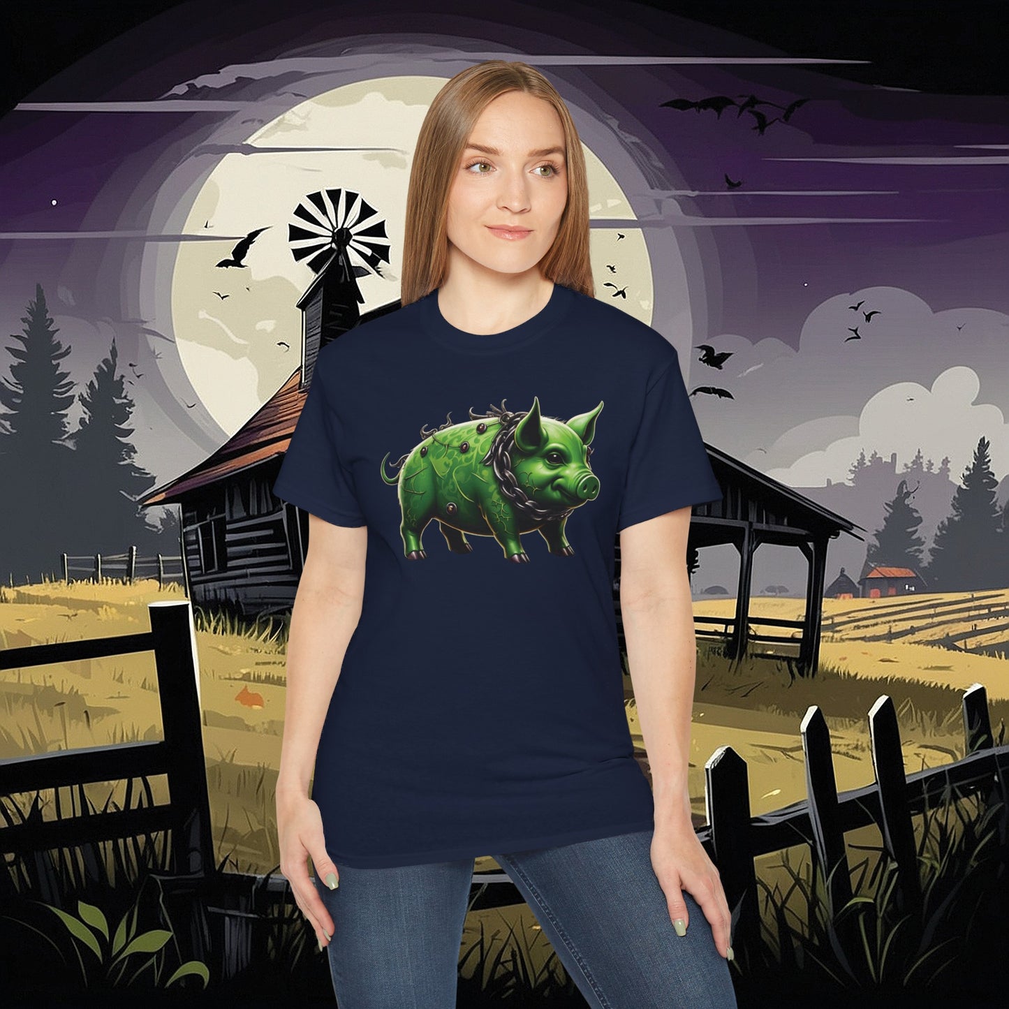 Green Pig Tee (Gildan 2000)