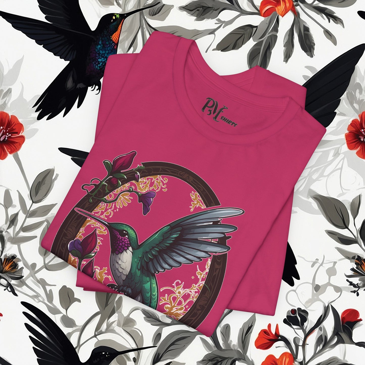 Hummingbird Feeding Tee (Bella Canvas 3001)