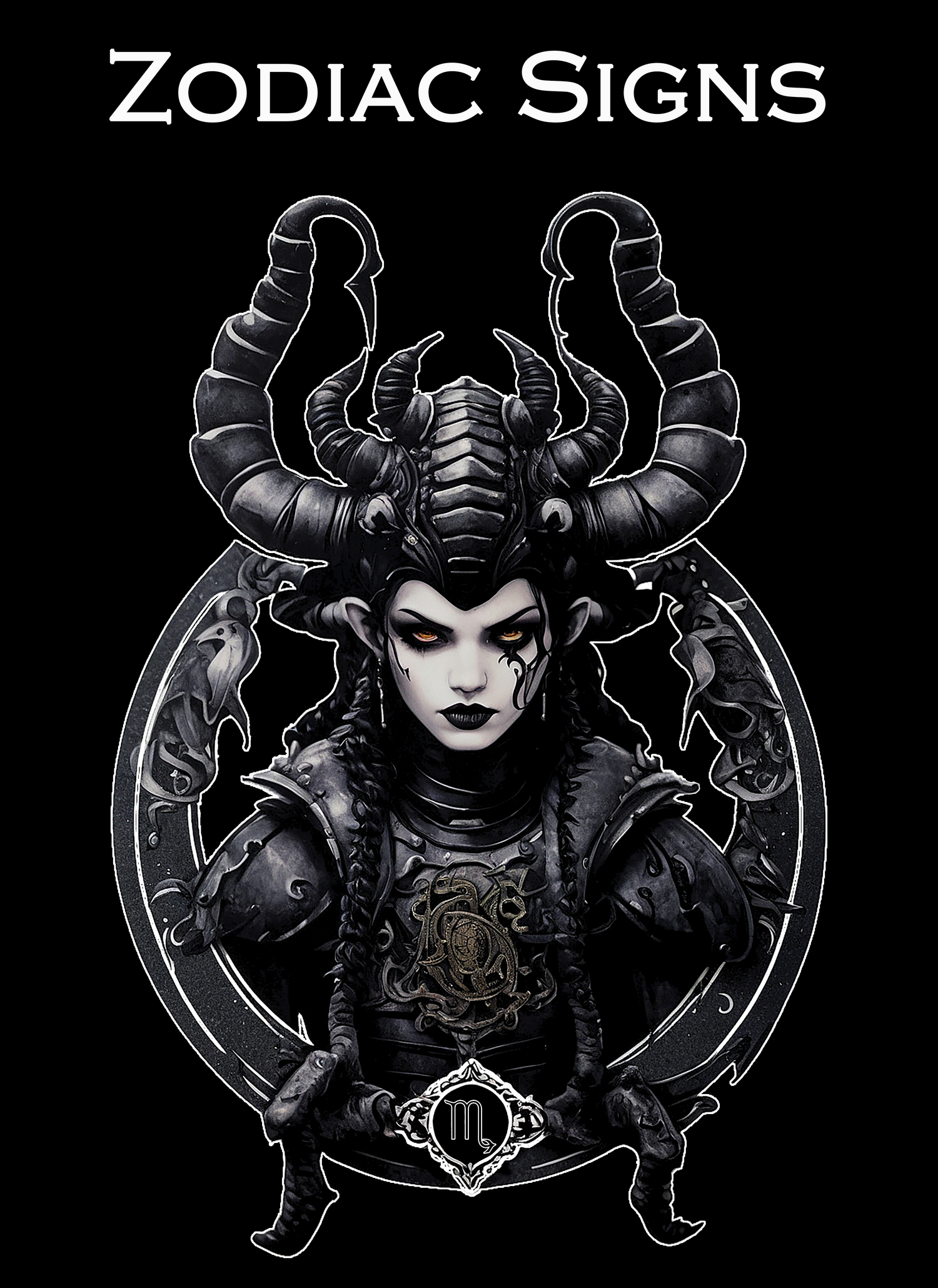 Gothic Zodiac Collection Graphic T-Shirts