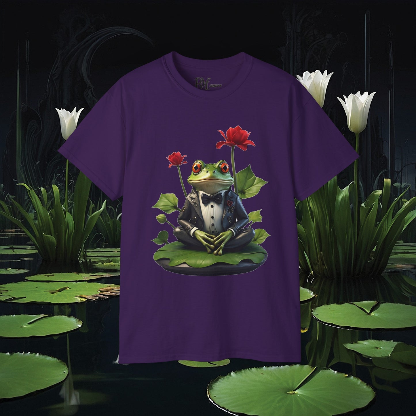 Frog on Lily Pad Tee (Gildan 2000)