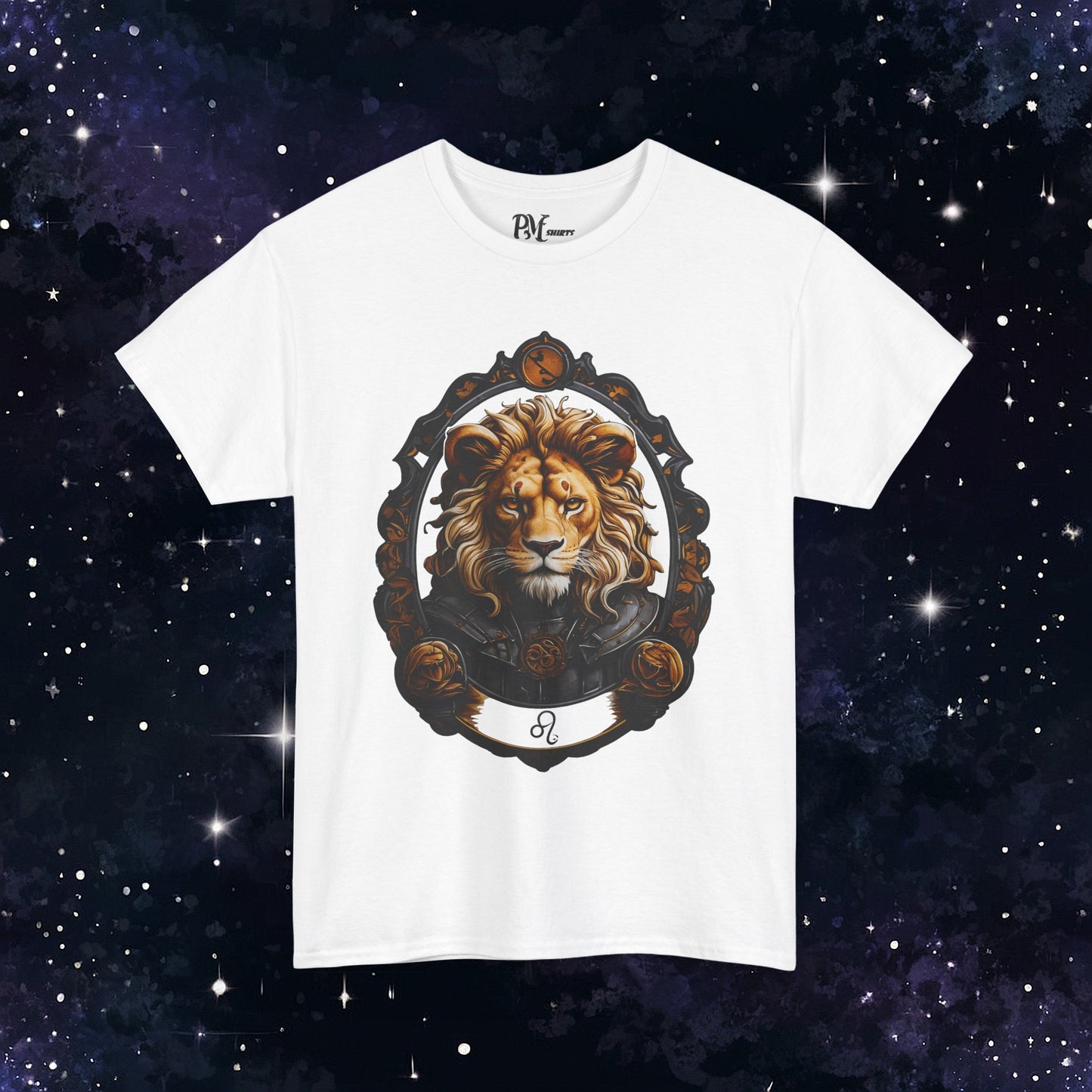 Gothic Leo Zodiac T-Shirt: Dark Style Graphic Tee