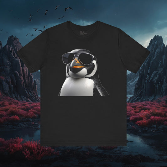 Gothic Penguin T-Shirt: Dark Style Tee (Bella Canvas 3001)