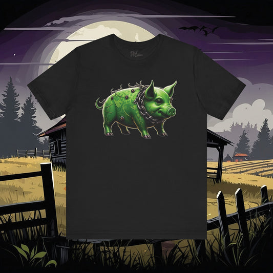 Green Pig Tee (Bella Canvas 3001)