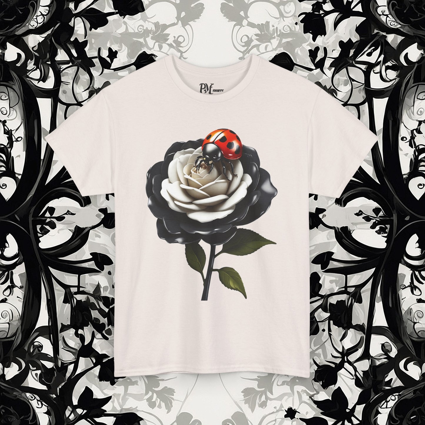 Ladybug on a Rose Tee