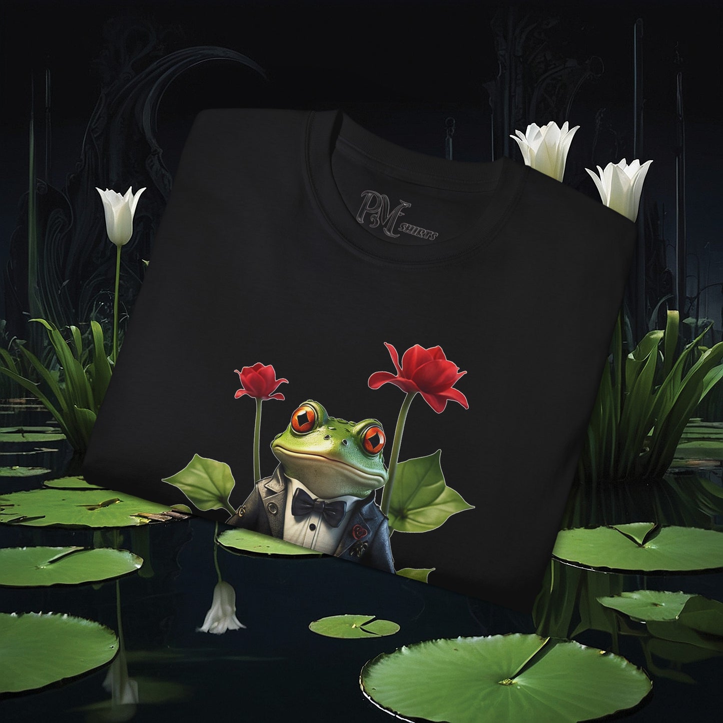 Frog on Lily Pad Tee (Gildan 2000)